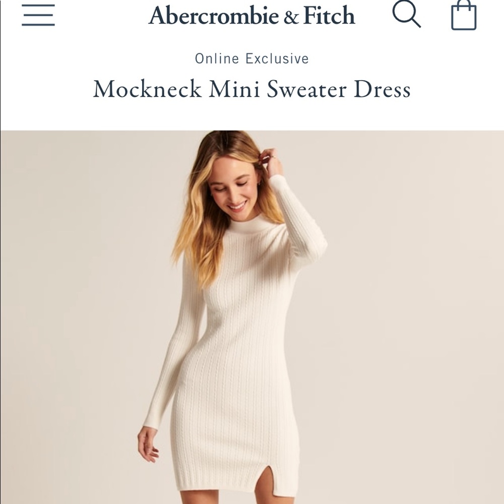 A&F ✨ EUC Mockneck Mini Sweater Dress